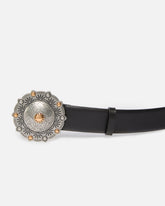 Ledergürtel mit Schmuckmedaille 4 cm - | Pinko