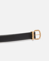 Leather belt with gold-tone hardware, 3cm - | Pinko