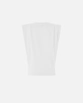 Sleeveless double jersey T-shirt - White | Pinko