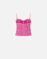 Lace bustier top - Pink | Pinko