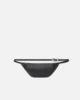 Small belt bag in new biker leather - Black | Pinko