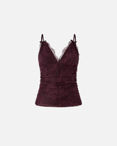 Top aus floraler Spitze mit Trägern - | Pinko