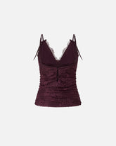 Top aus floraler Spitze mit Trägern - | Pinko
