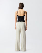 Floral lace top with shoulder straps - | Pinko