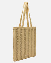 Easy Tote Bag medium shopper in raffia - | Pinko