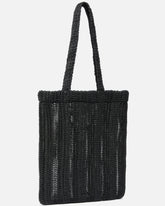 Easy Tote Bag medium shopper in raffia - | Pinko