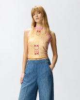 Cover-up top with Love Birds logo - | Pinko
