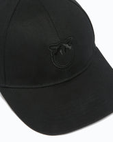 Cap with peak and Love Birds logo - Black | Pinko