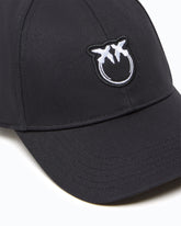 Cap with peak and Love Birds logo - Black | Pinko