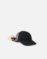 Baseball cap with animal print scarf - | Pinko