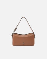 Medium crossbody Boston bag in new biker leather - | Pinko