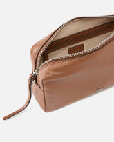 Medium crossbody Boston bag in new biker leather - | Pinko