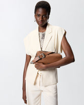 Medium crossbody Boston bag in new biker leather - | Pinko