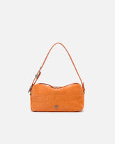 Mittlere Bauletto-Tasche aus Leder mit Krokoprint - | Pinko