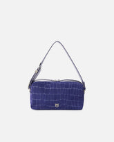 Medium crossbody bowler bag in crocodile-print leather - Purple | Pinko