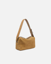 Medium crossbody bowler bag in crocodile-print leather - Beige | Pinko