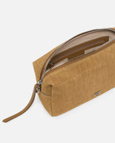 Medium crossbody bowler bag in crocodile-print leather - Beige | Pinko