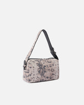Mittlere Bauletto-Tasche aus Veloursleder mit Pythonprint - | Pinko