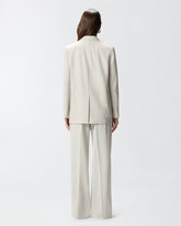 Fluid blazer with rear slit - Grey | Pinko