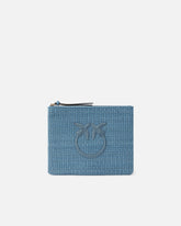 Clutch aus Bast mit Logo Love Birds - | Pinko