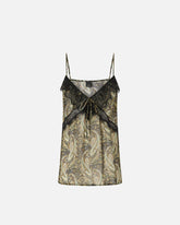 Top with cashmere print and lace - | Pinko