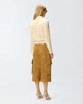 Halbtransparente Bluse mit Metallic-Details - | Pinko