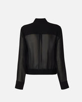 Semi-sheer shirt with metallic details - | Pinko