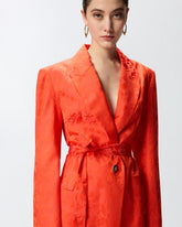 Kimonojacke aus floralem Jacquard - | Pinko