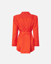 Kimonojacke aus floralem Jacquard - | Pinko