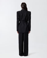 Kimonojacke aus floralem Jacquard - | Pinko