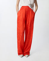 Hose aus floralem Jacquard - | Pinko