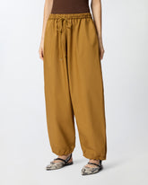 Weite Hose mit Bändchen - Orange | Pinko