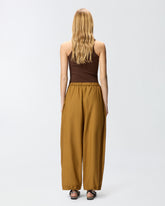 Weite Hose mit Bändchen - Orange | Pinko