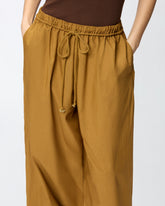 Weite Hose mit Bändchen - Orange | Pinko