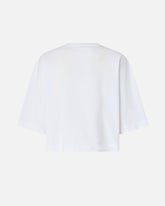 Cropped T-shirt with Love Birds embroidery - | Pinko