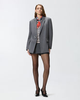 Gestreifter Pullover mit Tuch - | Pinko