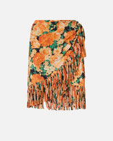 Kurzer Rock mit Fransen und Print Botanic Garden - | Pinko