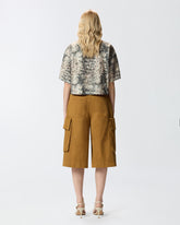 Cargo-Bermudas mit Nieten - Orange | Pinko