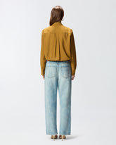 Texan-style shirt with fringing - | Pinko