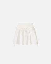 Short skirt with gathering and drawstring - | Pinko