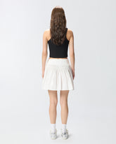 Short skirt with gathering and drawstring - | Pinko