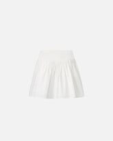 Short skirt with gathering and drawstring - | Pinko