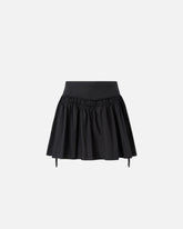 Short skirt with gathering and drawstring - | Pinko