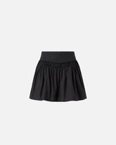 Short skirt with gathering and drawstring - | Pinko
