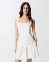 Short dress with gathering and drawstring - | Pinko