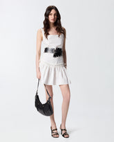Short dress with gathering and drawstring - | Pinko