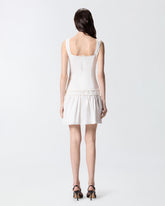 Short dress with gathering and drawstring - | Pinko