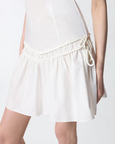Short dress with gathering and drawstring - | Pinko