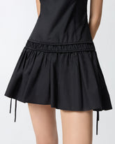 Short dress with gathering and drawstring - | Pinko