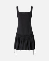 Short dress with gathering and drawstring - | Pinko